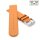 Veganes Easy-Klick Apfel-Faser Uhrenarmband Modell Melano-55G cognac 22 mm