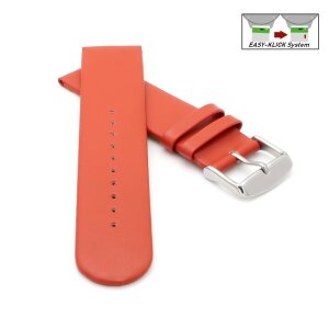 Veganes Easy-Klick Apfel-Faser Uhrenarmband Modell Melano-55G rost-braun 22 mm