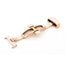 Premium Butterfly-Faltschließe Modell Pikart Edelstahl rose-gold poliert, 18 mm