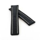 Louisiana Uhrenband schwarz 22/18 mm kompatibel mit Breitling Faltschließe