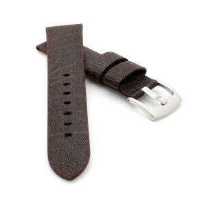Veganes Apfel-Faser Uhrenarmband Modell Melano-AF mocca 22 mm