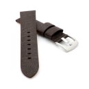 Veganes Apfel-Faser Uhrenarmband Modell Melano-AF mocca 24 mm