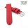 Veganes Easy-Klick Apfel-Faser Uhrenarmband Modell Melano-AF rot 20 mm