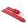 Veganes Easy-Klick Apfel-Faser Uhrenarmband Modell Melano-AF rot 20 mm