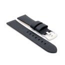 Veganes Easy-Klick Apfel-Faser Uhrenarmband Modell Melano-AF schwarz 24 mm
