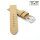 Veganes Easy-Klick Apfel-Faser Uhrenarmband Modell Melano-AF beige-creme 24 mm