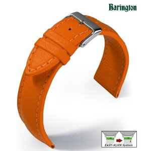 Barington Easy-Klick Uhrenarmband Modell Aqua-Chrono Lorica orange 18 mm, wasserfest