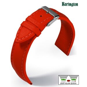 Barington Easy-Klick Uhrenarmband Modell Aqua-Chrono Lorica rot 18 mm, wasserfest