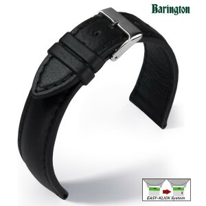 Barington Easy-Klick Uhrenarmband Modell Aqua-Chrono Lorica schwarz 22 mm, wasserfest