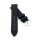 Silikon Rundanstoß Uhrenarmband Modell Round-DS-G schwarz 18 mm