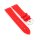 Silikon Rundanstoß Uhrenarmband Modell Round-DS-G rot 18 mm