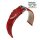 Barington Easy-Klick echt Straußbein Uhrenarmband rot 16 mm, Handarbeit