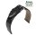 Barington Easy-Klick echt Straußbein Uhrenarmband schwarz 16 mm, Handarbeit