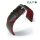 Eulit Hybrid Silikon-Leder Uhrenarmband Modell Eutec-Waterproof schwarz-rot 24 mm