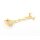 Faltschließe Edelstahl gold poliert 12 mm, Modell Carter-FS, kompatibel Cartier