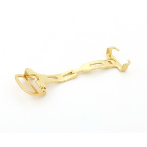 Faltschließe Edelstahl gold 16 mm Faltschließe Edelstahl gold 16 mm