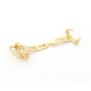 Faltschließe Edelstahl gold poliert 18 mm, Modell Carter-FS, kompatibel Cartier