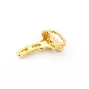 Faltschließe Edelstahl gold poliert 20 mm, Modell Carter-FS, kompatibel Cartier