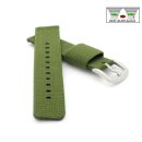 Elastic Easy-Klick Textil Uhrenarmband Modell Doubleflex-S grün 20 mm