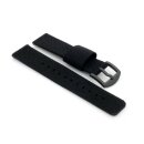 Elastic Easy-Klick Textil Uhrenarmband Modell Doubleflex-P schwarz 20 mm