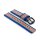 Elastic Easy-Klick Textil Uhrenarmband Modell Doubleflex-P mehrfarbig 20 mm
