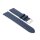 Feines Easy-Klick Leder-Uhrenarmband Modell Basel-NL dunkel-blau 20 mm