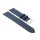 Feines Easy-Klick Leder-Uhrenarmband Modell Basel-NL dunkel-blau 17 mm