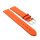 Feines Easy-Klick Leder-Uhrenarmband Modell Basel-NL orange 22 mm