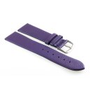 Feines Easy-Klick Leder-Uhrenarmband Modell Basel-NL aubergine-lila 18 mm