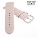 Feines Easy-Klick Leder-Uhrenarmband Basel-XS rosa 18 mm