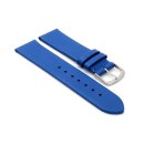 Feines Easy-Klick Leder-Uhrenarmband Modell Basel-NL königs-blau 16 mm