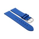 Feines Easy-Klick Leder-Uhrenarmband Modell Basel-NL königs-blau 20 mm