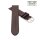 Feines Easy-Klick Leder-Uhrenarmband Basel-XL mocca 20 mm