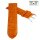 Feines Easy-Klick Alligator Leder Uhrenarmband Modell Genf-71S XS orange 22 mm
