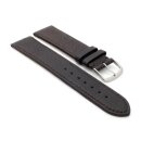 Feines Hirsch-Leder Uhrenarmband Modell Hirsch-71N-XL mocca 18 mm