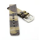 Canvas Textil Uhrenarmband Modell Terra-Camouflage...