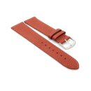Feines Easy-Klick Hirsch-Leder Uhrenarmband Modell Hirsch-71N-XL cognac 12 mm