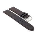 Feines Easy-Klick Hirsch-Leder Uhrenarmband Modell Hirsch-71N-XL mocca 18 mm