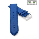 Feines Easy-Klick Leder-Uhrenarmband Chur-XS königs-blau 16 mm