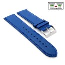 Feines Easy-Klick Leder-Uhrenarmband Chur-XS königs-blau 20 mm