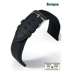 Barington Easy-Klick Uhrenarmband Modell Imperator-Shrunk dunkel-blau 20 mm, wasserfest