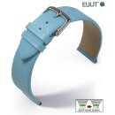 Eulit Easy-Klick Kalb-Nappa Uhrenarmband Modell Nappa-Fashion hell-blau 16 mm