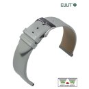 Eulit Easy-Klick Kalb-Nappa Uhrenarmband Modell Nappa-Fashion hell-grau 16 mm