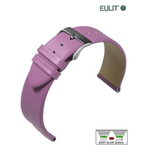 Eulit Easy-Klick Kalb-Nappa Uhrenarmband Modell Nappa-Fashion lila 18 mm