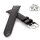 Diloy Easy-Klick echt Krokodil Uhrenarmband Modell Torge schwarz 14 mm