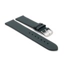 Feines Easy-Klick Leder-Uhrenarmband Modell Basel-NL dunkel-grün 20 mm