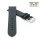 Feines Easy-Klick Leder-Uhrenarmband Modell Basel-NL dunkel-grün 20 mm