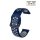 Easy-Klick Silikon Uhrenarmband Modell Palermo-XS blau-grau 20 mm komp. Samsung