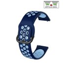 Easy-Klick Silikon Uhrenarmband Modell Palermo blau-weiß 22 mm komp. Samsung