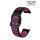 Easy-Klick Silikon Uhrenarmband Modell Palermo schwarz-pink 22 mm komp. Samsung